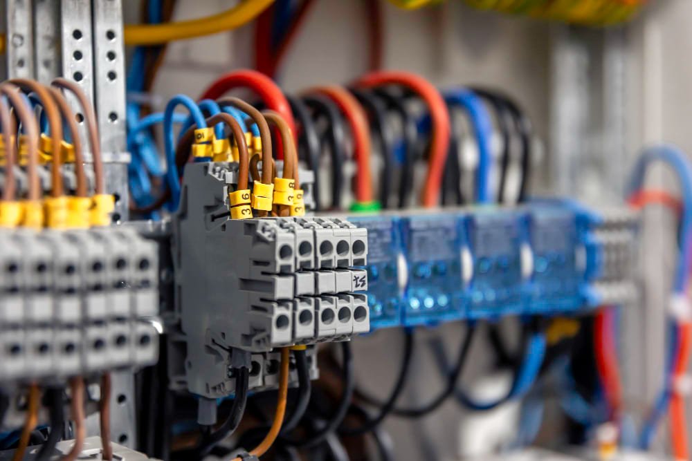 Siemens PLC control panel in an industrial setting